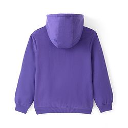 Pine Kids Full Sleeves Hooded Front Open Bio Washed Sweat Jacket - Blue