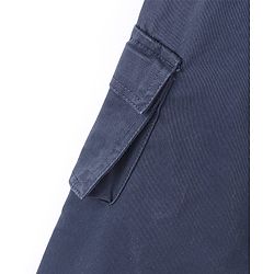 Pine Kids Cotton Full Length Lounge Pants Solid Colour - Navy Blue