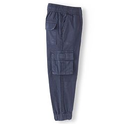 Pine Kids Cotton Full Length Lounge Pants Solid Colour - Navy Blue