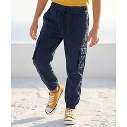 Pine Kids Full Length Elasticated Waist Jogger - Navy Blue