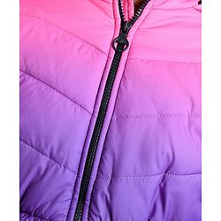 Pine Kids Full Sleeves Gradient Ombre Printed Medium Winter Hooded Jacket - Multicolor