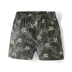 Pine Kids Cotton Woven Inner Wear & Thermals Boxers With Shoe & Football Print Pack Of 2 (Colour May Vary)