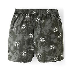 Pine Kids Cotton Woven Inner Wear & Thermals Boxers With Shoe & Football Print Pack Of 2 (Colour May Vary)