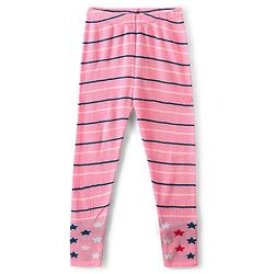 Pine Kids Female Full Sleeves Tunic and Full Length Bottom Sweater Set Polka Dots Design & Striped - Blue & Pink