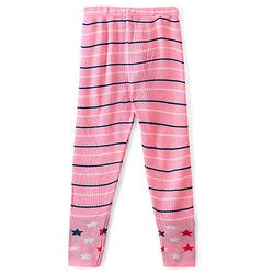 Pine Kids Female Full Sleeves Tunic and Full Length Bottom Sweater Set Polka Dots Design & Striped - Blue & Pink