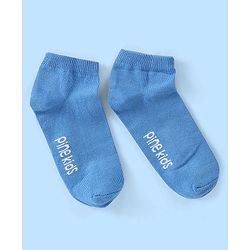 Pine Kids Spandex Ankle Length Text Design Socks Pack of 3 - Multicolour