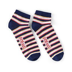 Pine Kids Spandex Ankle Length Stripes Design Socks Pack of 3 - Multicolour