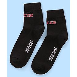 Pine Kids Nylon Spandex Ankle Length Socks Foot Ball Design Pack Of 3 - Multicolour