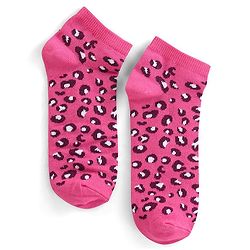 Pine Kids Ankle Length Socks With Leopard Design - Green Pink & Blue