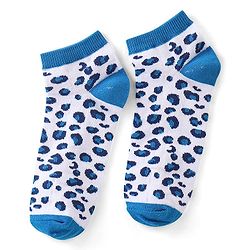 Pine Kids Ankle Length Socks With Leopard Design - Green Pink & Blue
