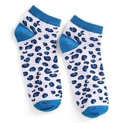 Pine Kids Ankle Length Socks With Leopard Design - Green Pink & Blue