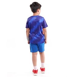 Pine Active Half Sleeves T-Shirt With India Cricket Text Print - Blue