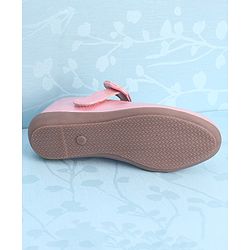 Pine Kids Ballerina with Bow Applique & Velcro Closure - Pink