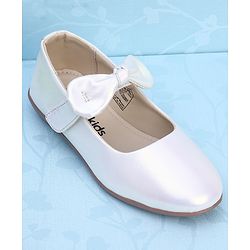 Pine Kids Ballerina with Bow Applique & Velcro Closure - Pink