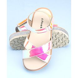 Pine Kids Velcro Closure Sandals - Pink