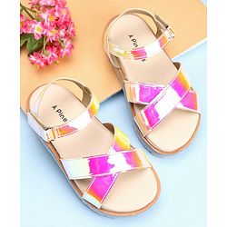 Pine Kids Velcro Closure Sandals - Pink