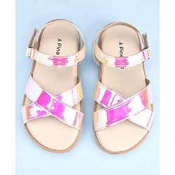 Pine Kids Velcro Closure Sandals - Pink