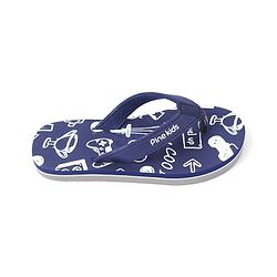 Pine Kids Slip On Flip Flops Games Print - Blue