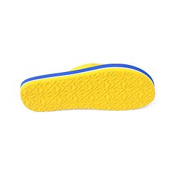 Pine Kids Slip On Flip Flops Brave Print - Blue & Yellow