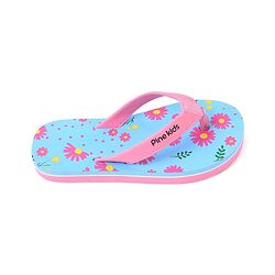 Pine Kids Slip On Flip Flop Floral Print - Pink & Blue