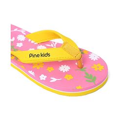 Pine Kids Slip On Flip Flop Floral Print - Pink