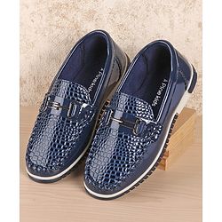 Pine Kds Slip On Style Formal Shoes - Blue