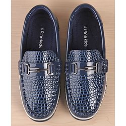 Pine Kds Slip On Style Formal Shoes - Blue