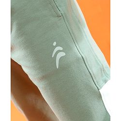 Pine Active Cotton Lycra Full Length Stretchable Anti Bacterial Solid Color Joggers - Green
