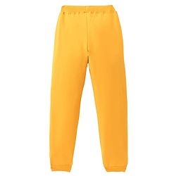 Pine Active Cotton Lycra Full Length Stretchable Anti Bacterial Solid Color Joggers - Yellow