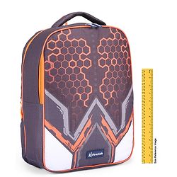 Pine Kids 16 Inches Honey Comb School Backpack|2 Main Compartments|Water Resistant|Long lasting and Durable Zippers | Comfortable back cushioning | For School, Travel and Outdoors|Black