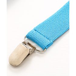 Pine Kids Free Size Bow and Suspender Set - Blue
