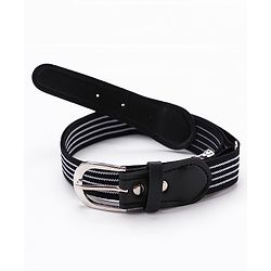 Pine Kids Belt with Stripes Theme Free Size - Black
