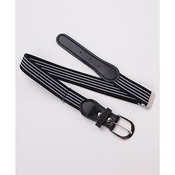 Pine Kids Belt with Stripes Theme Free Size - Black