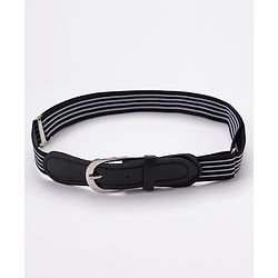 Pine Kids Belt with Stripes Theme Free Size - Black