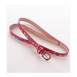 Pine Kids Belt Free Size Floral Print - Red