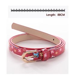 Pine Kids Belt Free Size Floral Print - Red