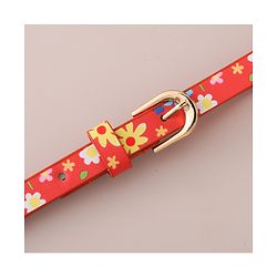 Pine Kids Belt Free Size Floral Print - Red