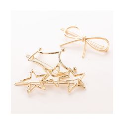Pine Kids Free Size Hair Pins Pack of 3 - Golden