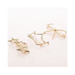 Pine Kids Free Size Hair Pins Pack of 3 - Golden