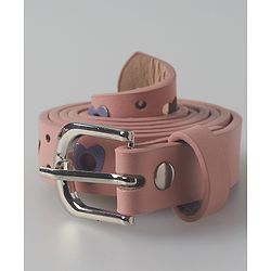 Pine Kids Belts with Hearts Print - Pink