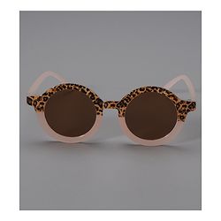 Pine Kids Sunglasses with Leopard Print Free Size-  Light Pink