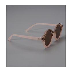 Pine Kids Sunglasses with Leopard Print Free Size-  Light Pink