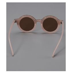 Pine Kids Sunglasses with Leopard Print Free Size-  Light Pink