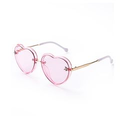 Pine Kids Sunglasses Heart Shaped Free Size- Light Pink