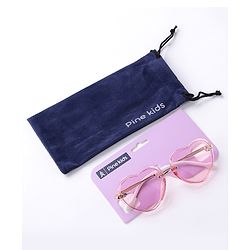 Pine Kids Sunglasses Heart Shaped Free Size- Light Pink