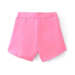 Pine Active High Stretch Mid Thigh Length Solid Shorts With Tights- Pink