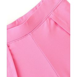 Pine Active High Stretch Mid Thigh Length Solid Shorts With Tights- Pink