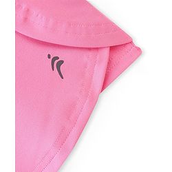 Pine Active High Stretch Mid Thigh Length Solid Shorts With Tights- Pink