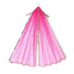 Pine Kids Embroidered Half Sleeves Choli Lehenga  Set- Pink