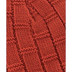Pine Kids Cable Knit  Woollen Cap Orange - Diameter 12 cm
